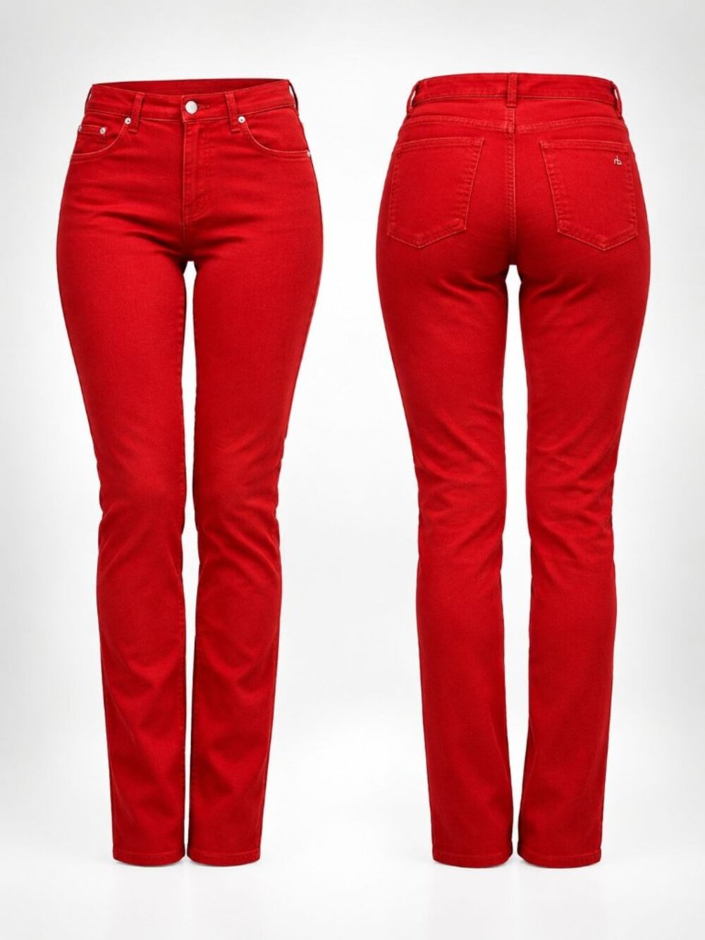 Rag & Bone Womens Red Corduroy Pants Style W15020819 Cotton Blend Made In USA